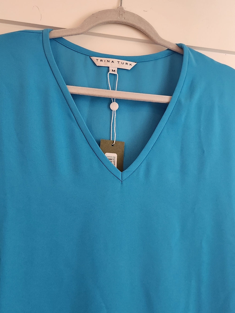 Trina Turk V-Neck Country Club Dress, Size M, NWT